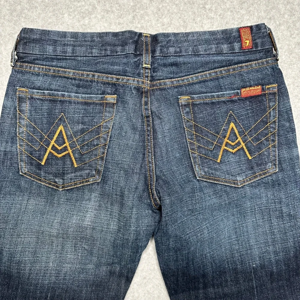 7 For All Mankind A Pocket Flare Jeans Dark Wash Denim Size 29 U130163U-163U